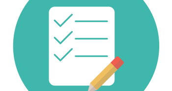checklist and pencil