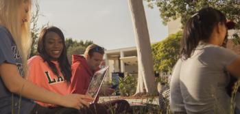 Students Chilling on the Grass