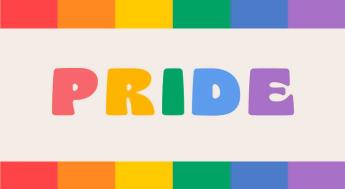 Pride celebration banner