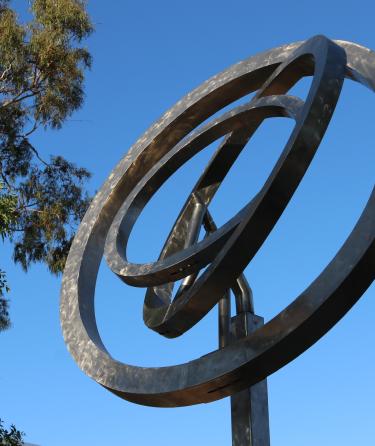 LACC Sculpture Next to a Tree