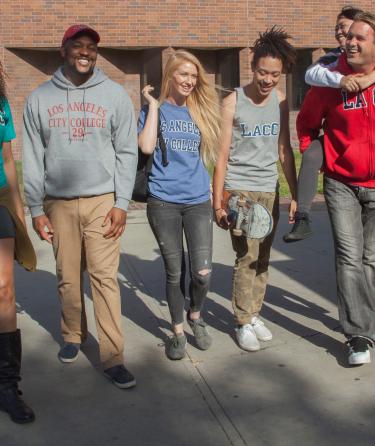 Group of Students Walking