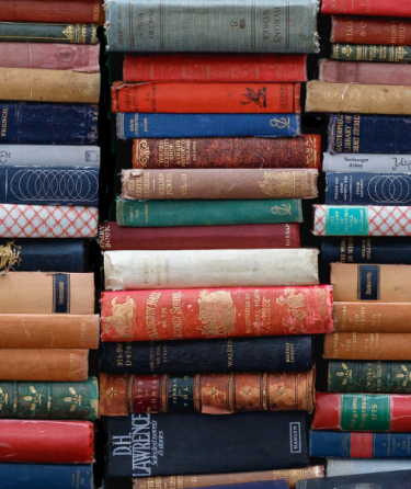 Stack of old books