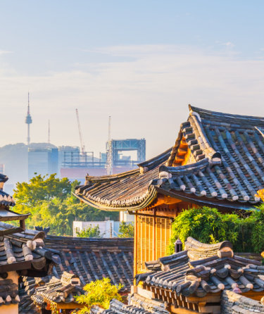 Bukchon Hanok Village in Seoul, Republic of Korea