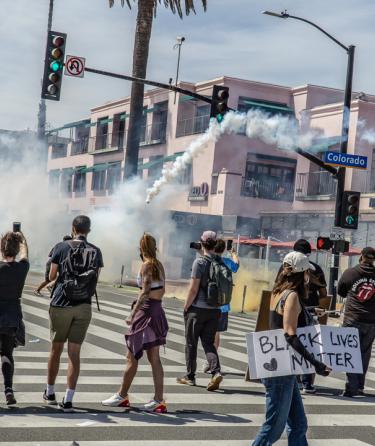 Santa Monica Protest, Photo by Louis White