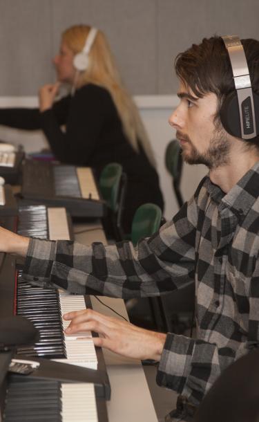 Student Composing Music
