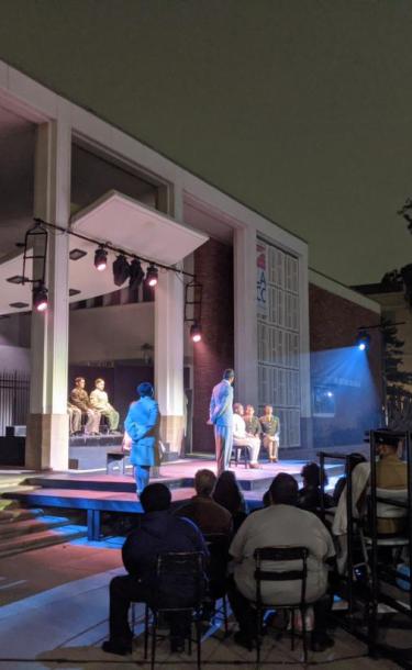 outdoor theater performance