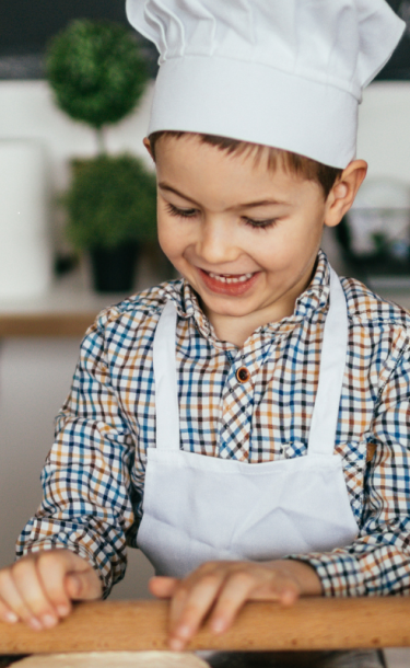 Children baking