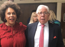 Former EIC Ande Richards with Nick Beck Lecture guest, Carl Bernsteinn