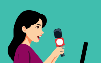 Woman giving a speech