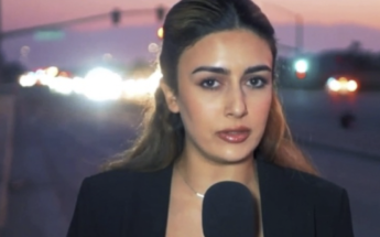 Reporter Mary Paronyan on Live Shot at Fox/CBS Affiliate