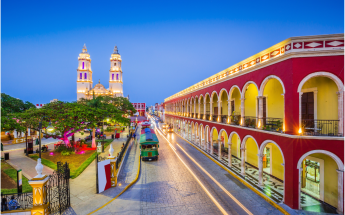 Independence Plaza in Compeche, Mexico