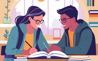 Student tutor working with an OSS student