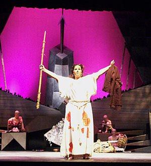Student at a theather play