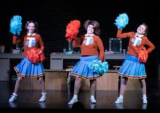 Three Actresses Acting On Stage