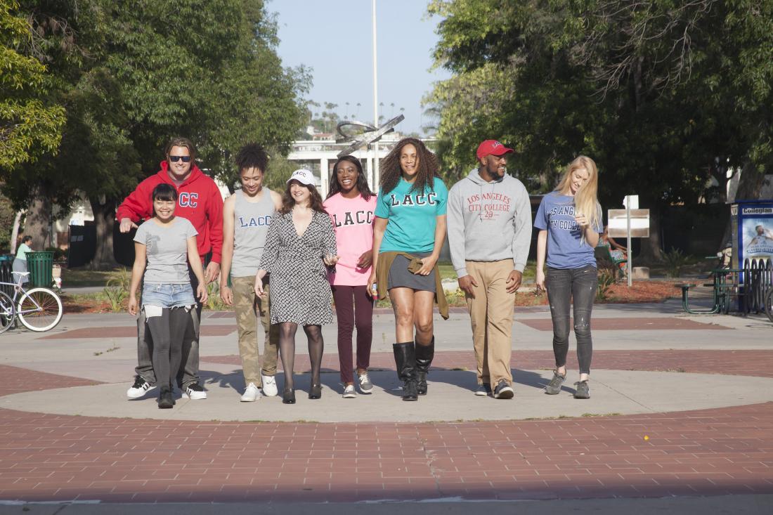 Students Walking for LACC