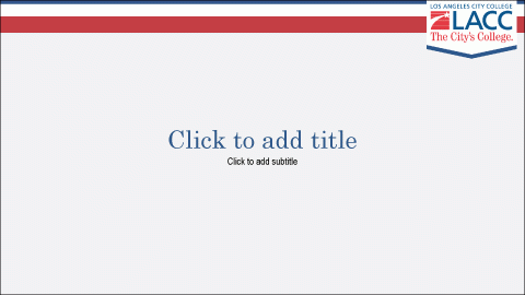 The Default PowerPoint Template