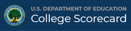 Plaque containing US. Department of Ed. logo and the words "College Scorecard"