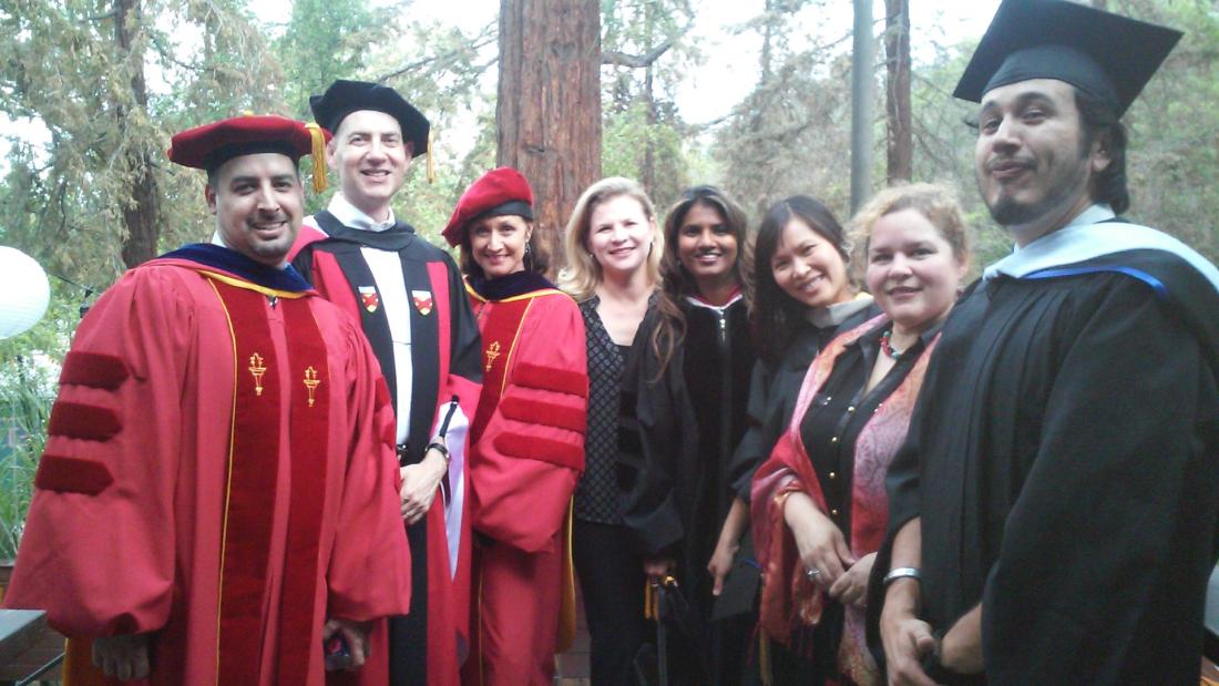 English Department Professors at Commencement Ceremony