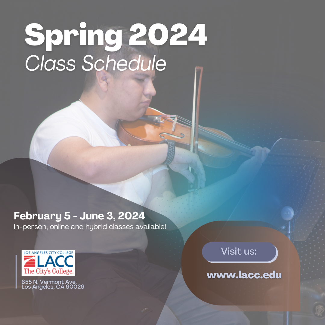 Lacc Spring 2024 Schedule Norri Annmarie