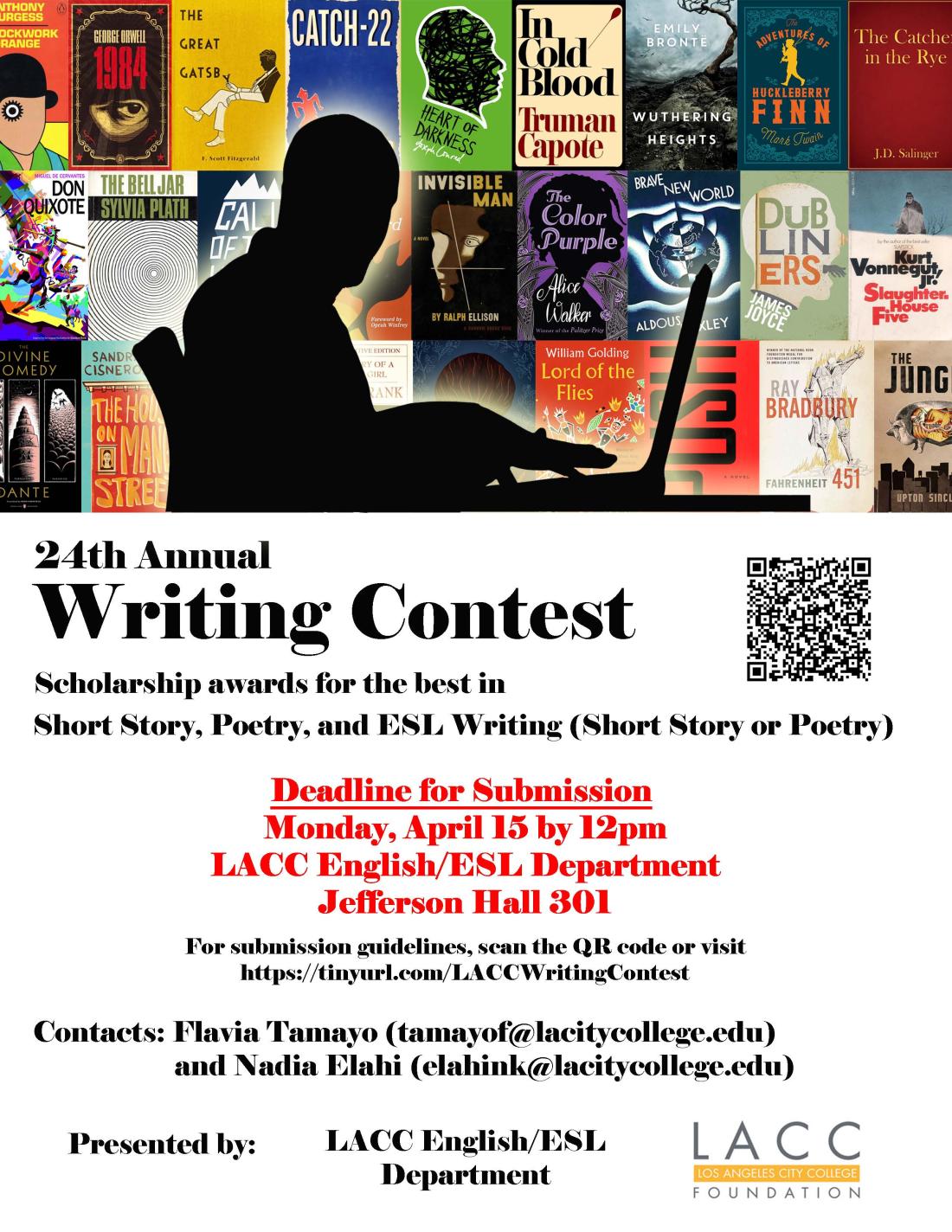 Writing Contest 2024 Letter Flyer