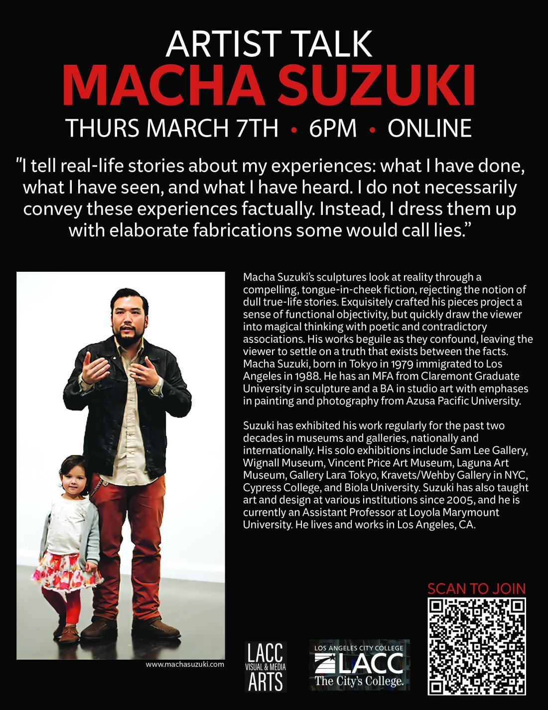 Artist Talk with Macha Suzuki