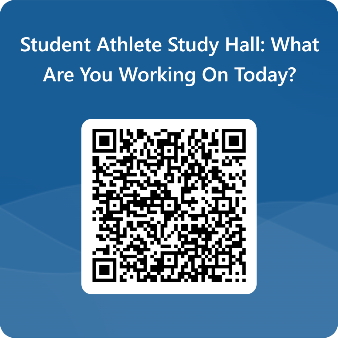 Student Athlete Study Hall What Are You Working On Today