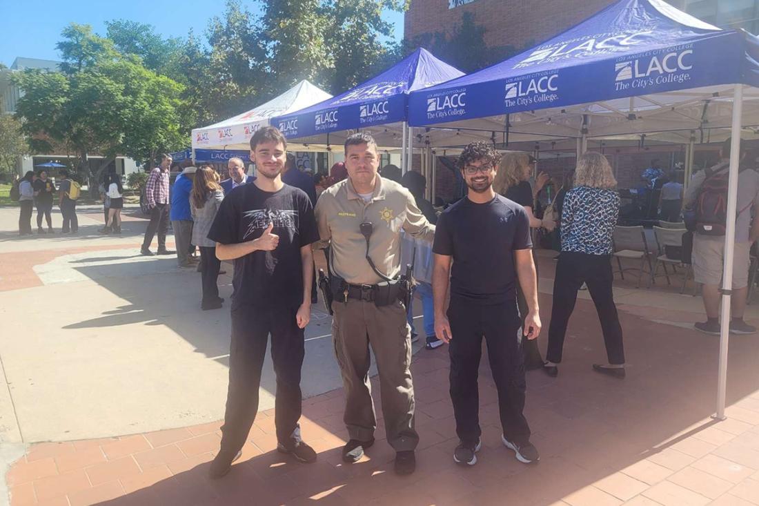 Deputy meeting with students