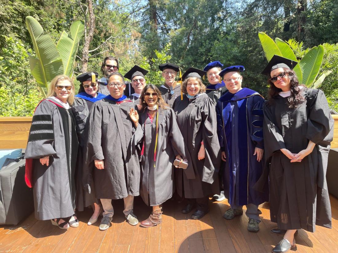 English & ESL Department faculty members at graduation