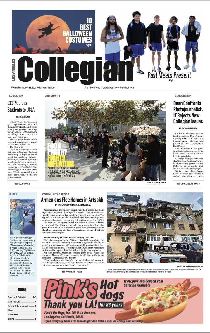 Front Page News, Artsakh, Pop up Food Pantry