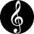 A treble clef