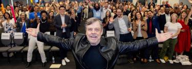 mark hamill and LACC crowd