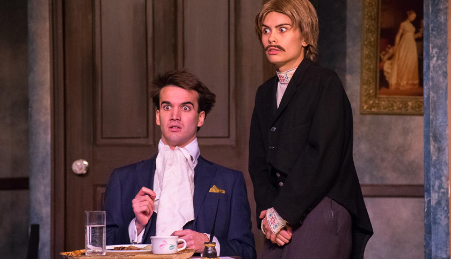 Inspector and Servant at Dinner