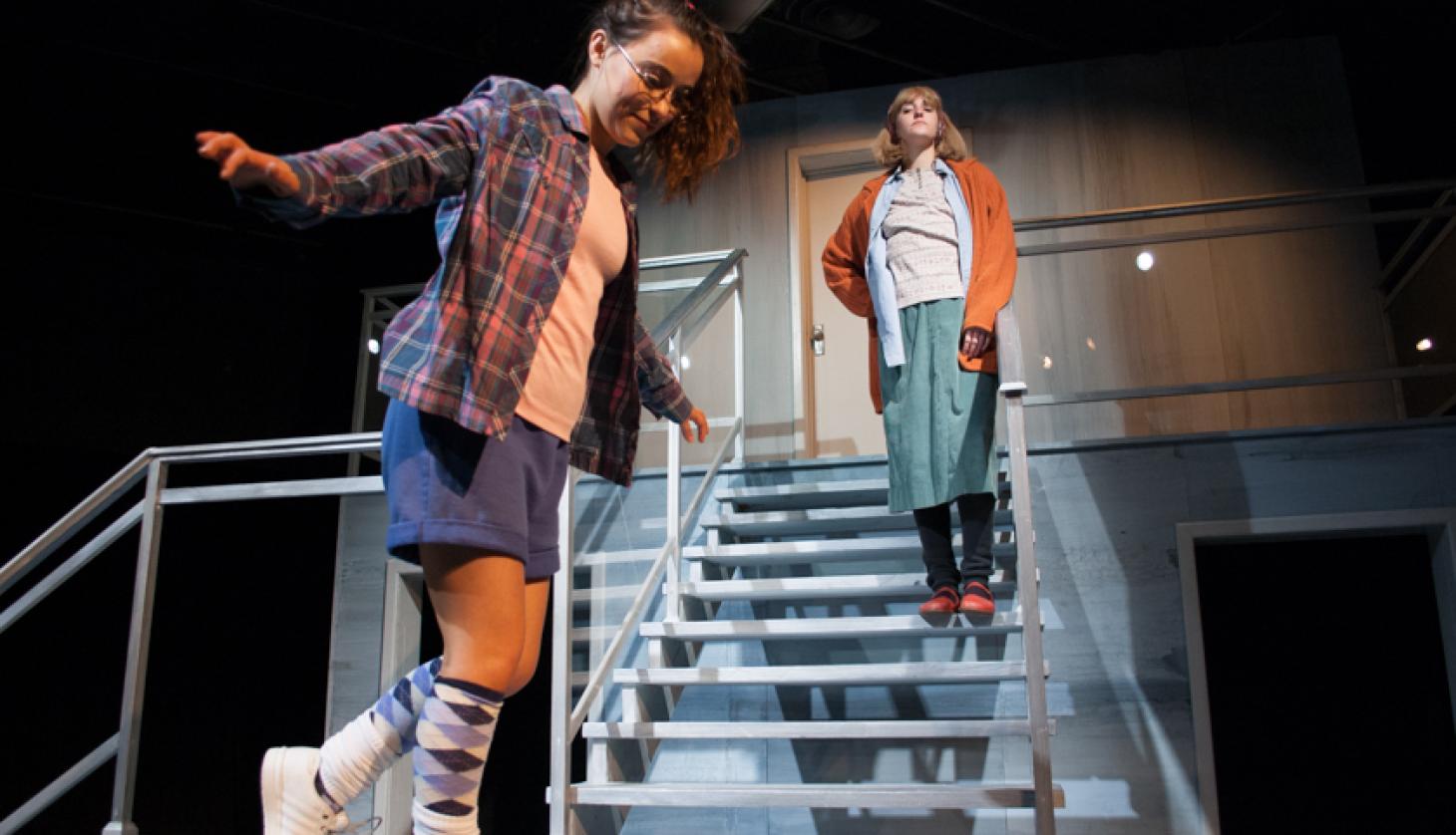 Actor Balancing on Stairs