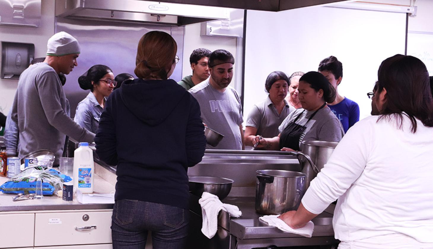 Cook Explaining How to Cook Something