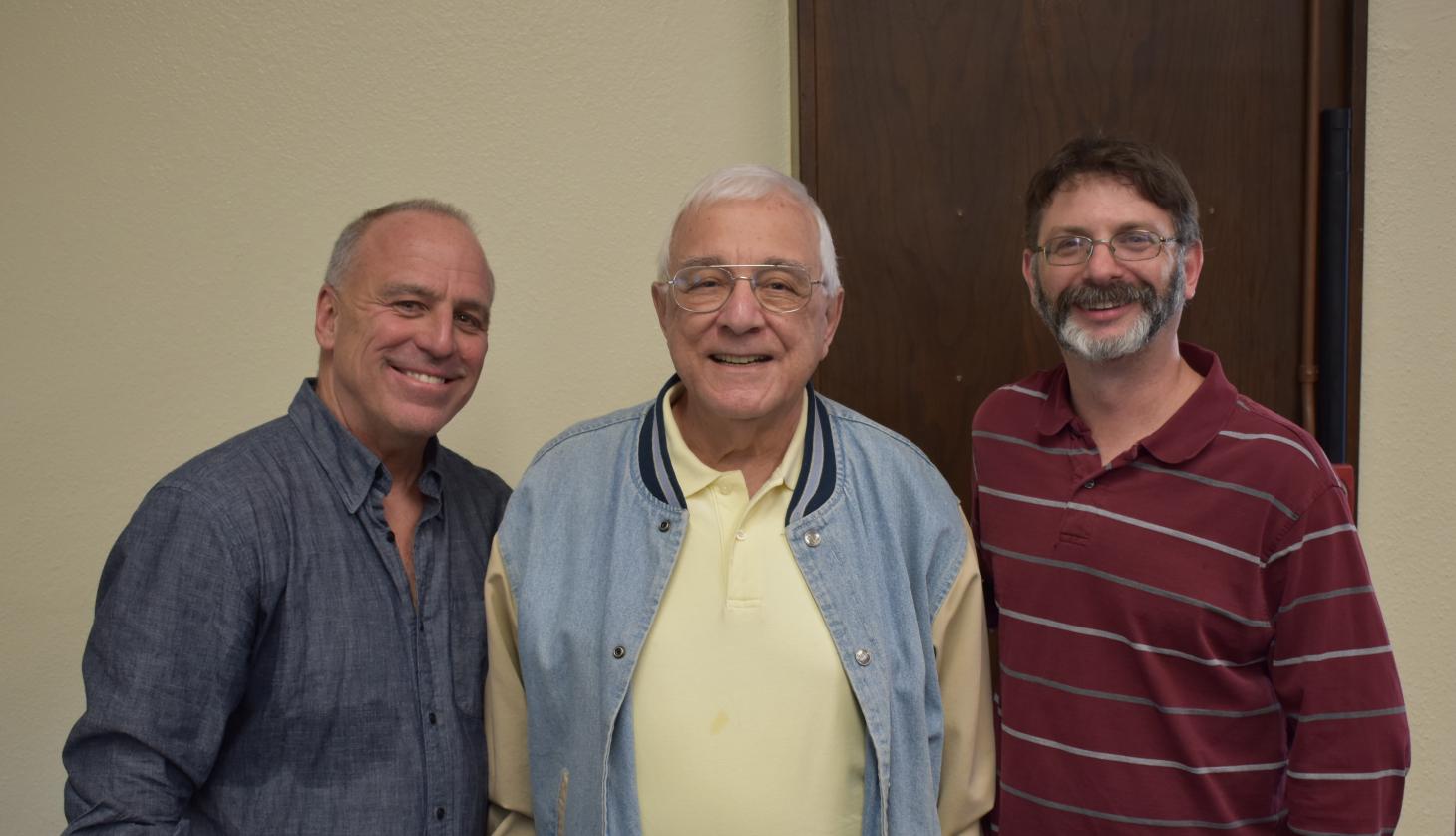 Professors John Lynch, Harry Manos, and Mathew Berstein