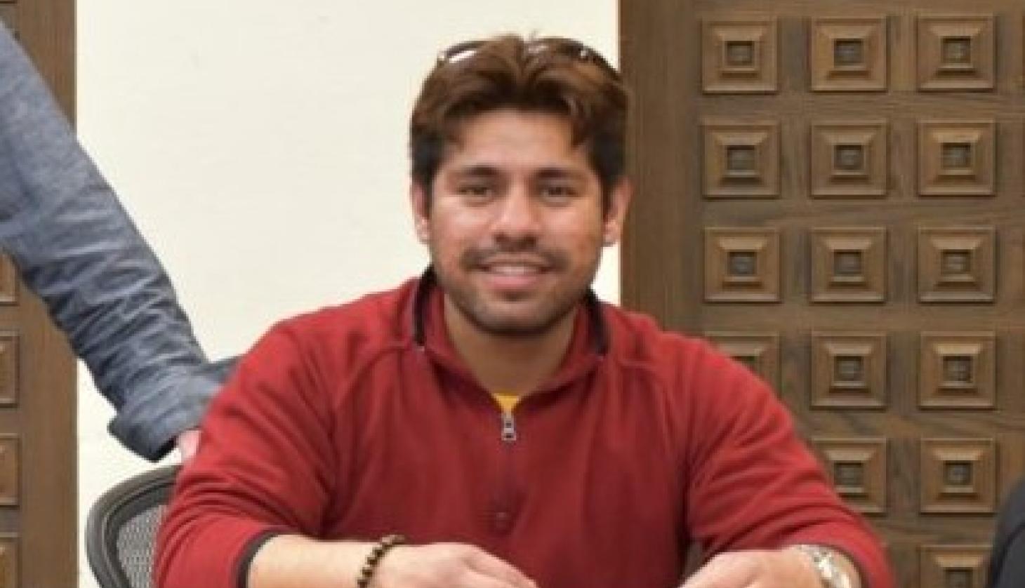 Student at "The Citadel" launch party