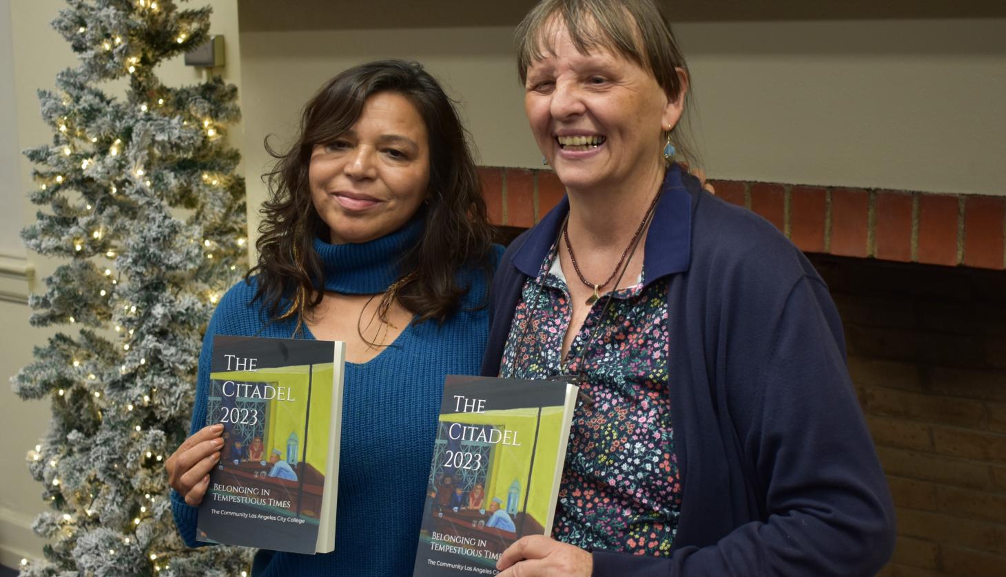 Author Carolina Rivera Escamilla and Editor-in-Chief Genevieve Patthey