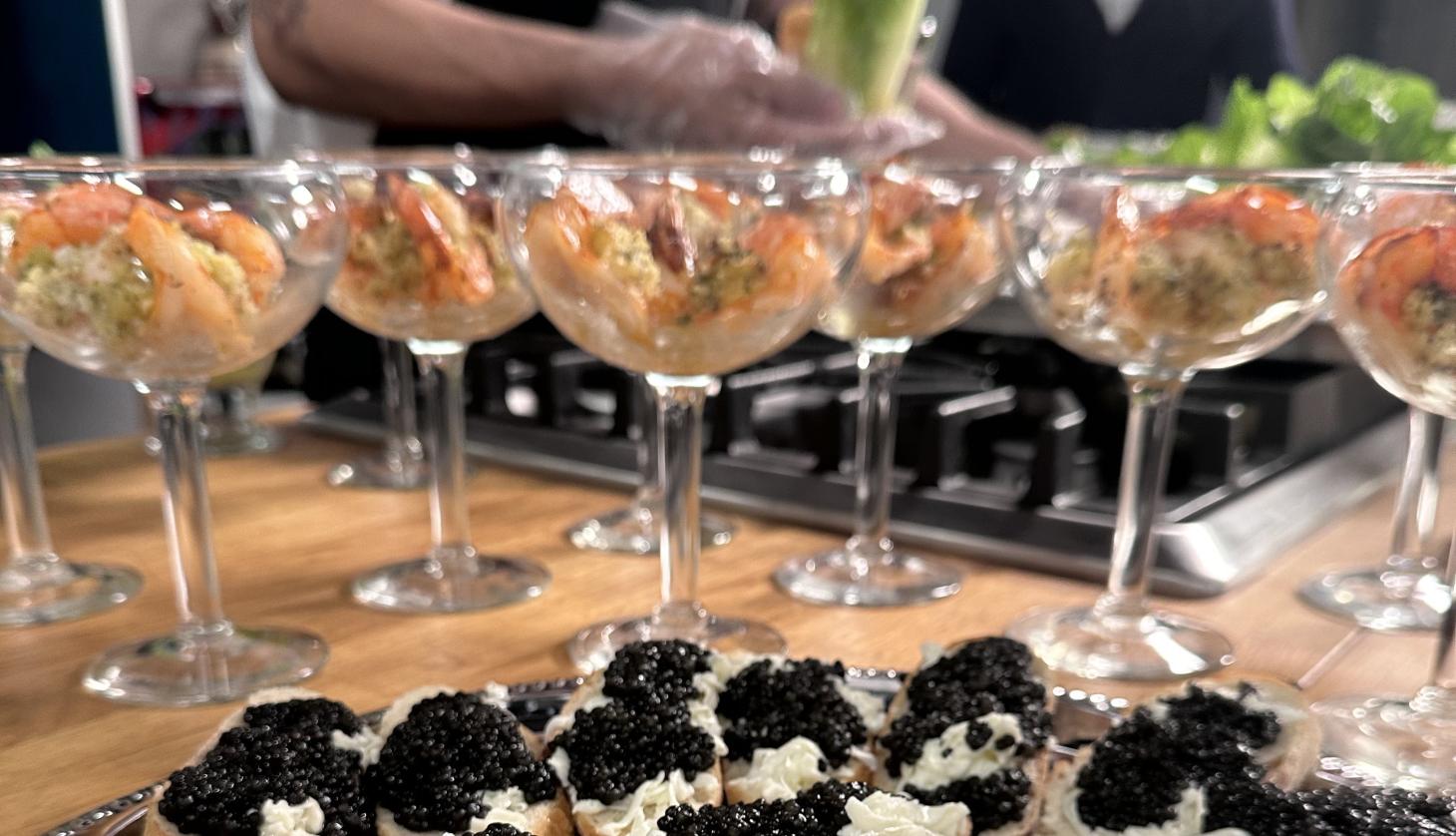 Caviar and Seafood Cocktails