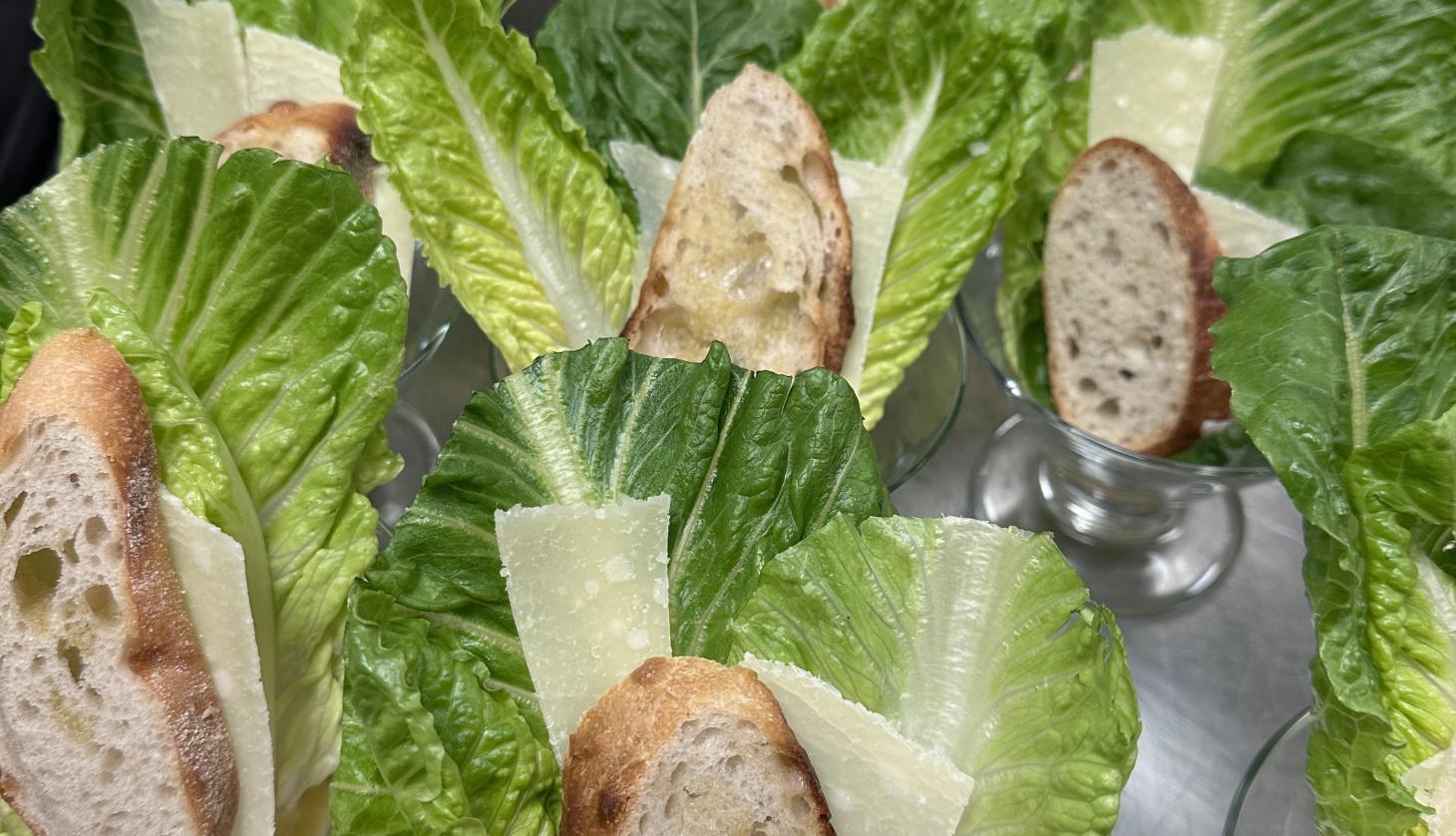 Deconstructed Caesar Salad